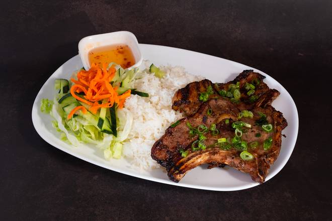 C2 Grilled Pork Chops (Com Suon Nuong Xa) (香茅燒豬扒飯)